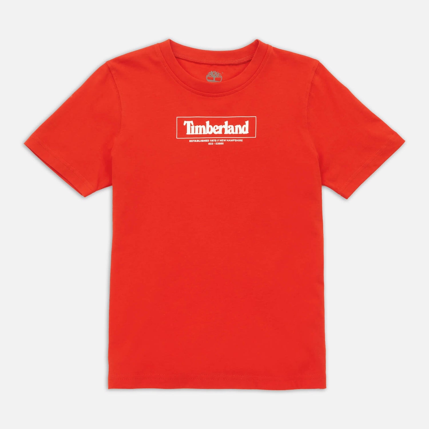 Timberland Boys' Short Sleeve T-Shirt - Bright Red