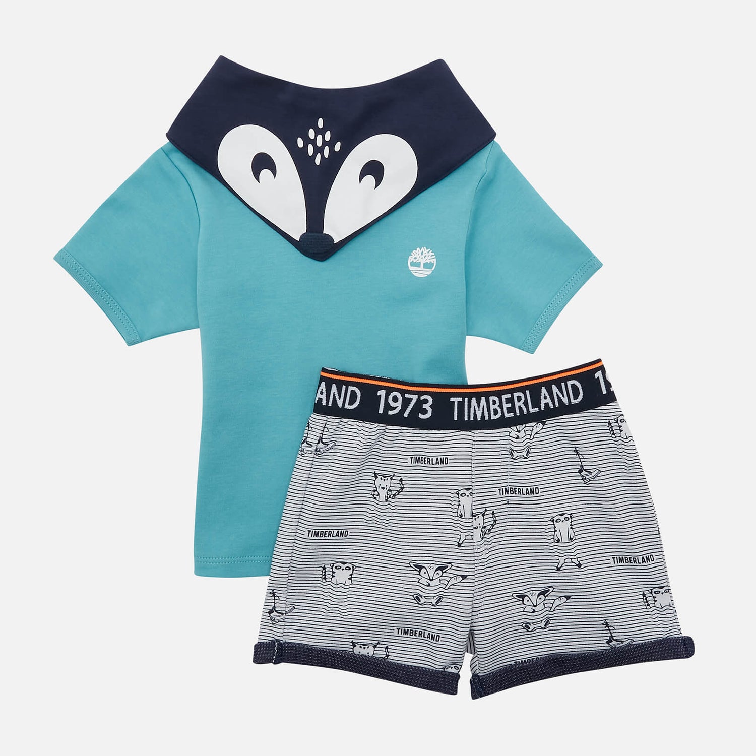 Timblerland Babys' Boy T-Shirt And Bermuda Shorts - Pale Blue - 6-9 months