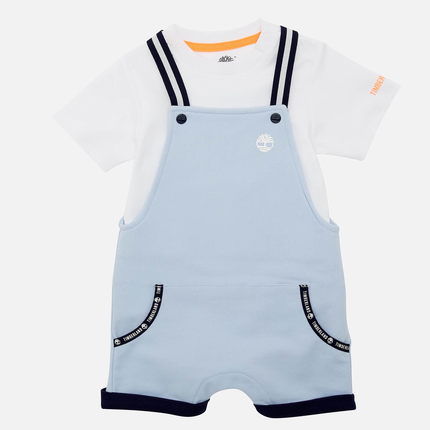 Timblerland Babys' Boy Dungarees and T-Shirt - Pale Blue