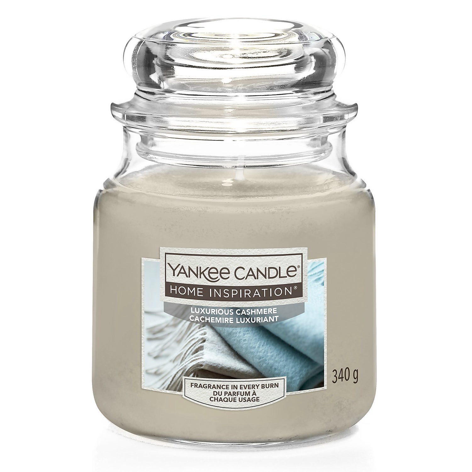 Yankee Candle Home Inspiration Scented Candle - Medium Jar - Luxurious  Cashmere
