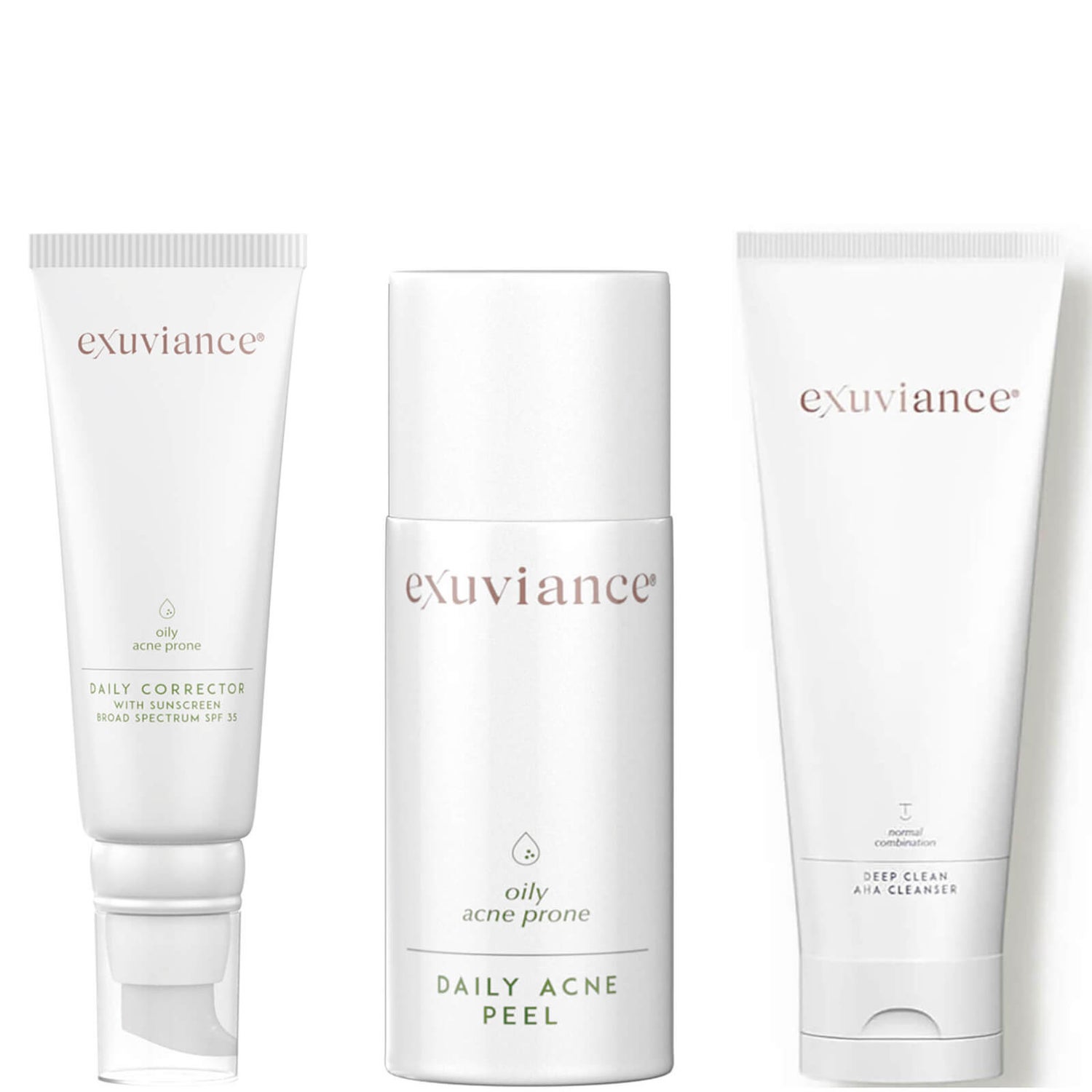 Набор средств по уходу за кожей Exuviance Exclusive Oily & Acne Prone Trifecta