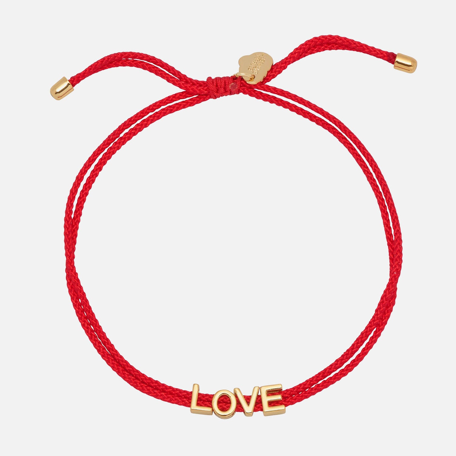 Estella Bartlett Women's Love Slider Bead Friendship Bracelet - Gold