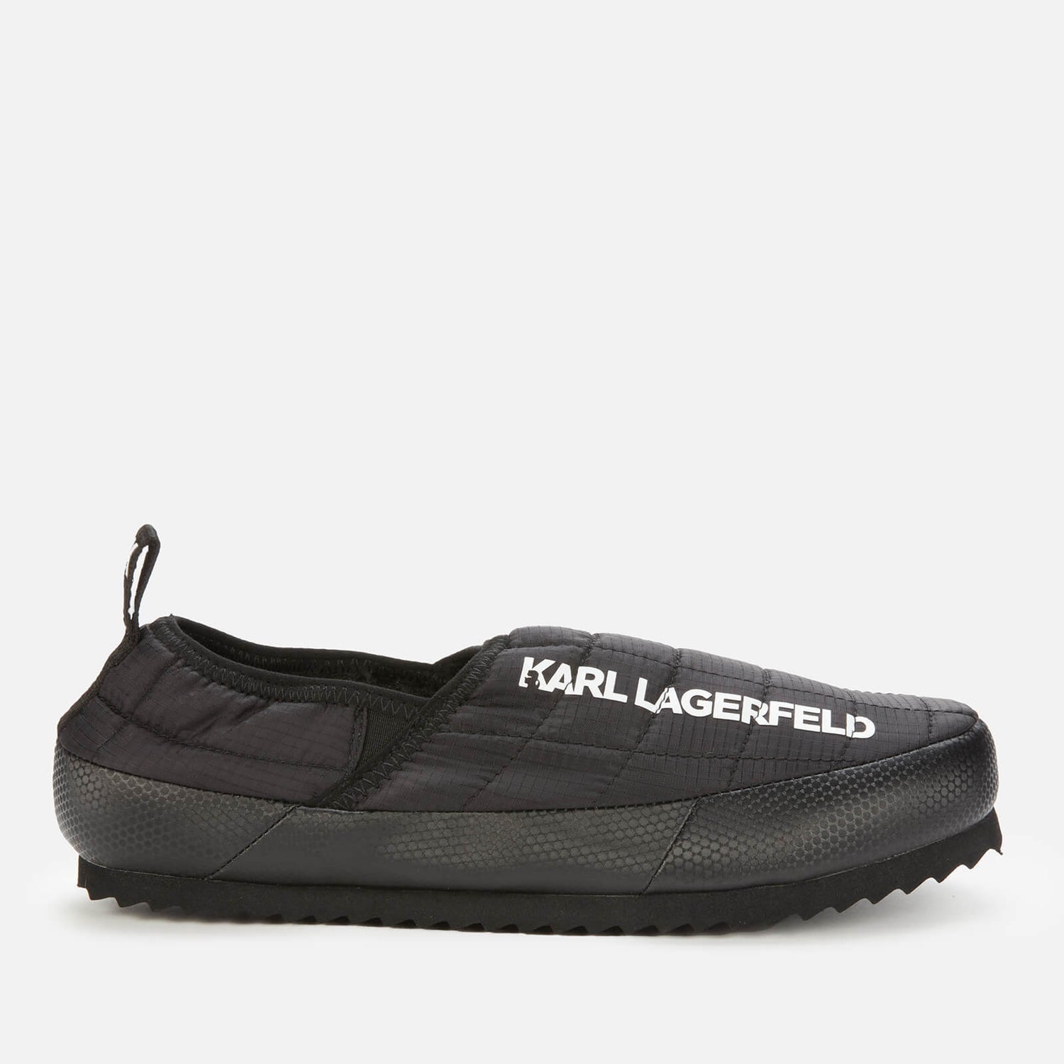 KARL LAGERFELD Men's Kookoon Logo Slippers - Black