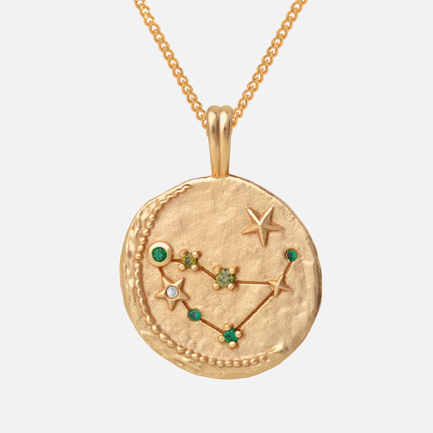 Astrid & Miyu Women's Zodiac Capricorn Pendant Necklace - Gold