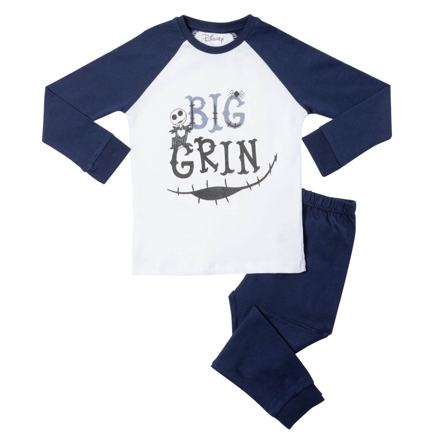 Disney Big Grin Kids' Pyjamas - Navy White