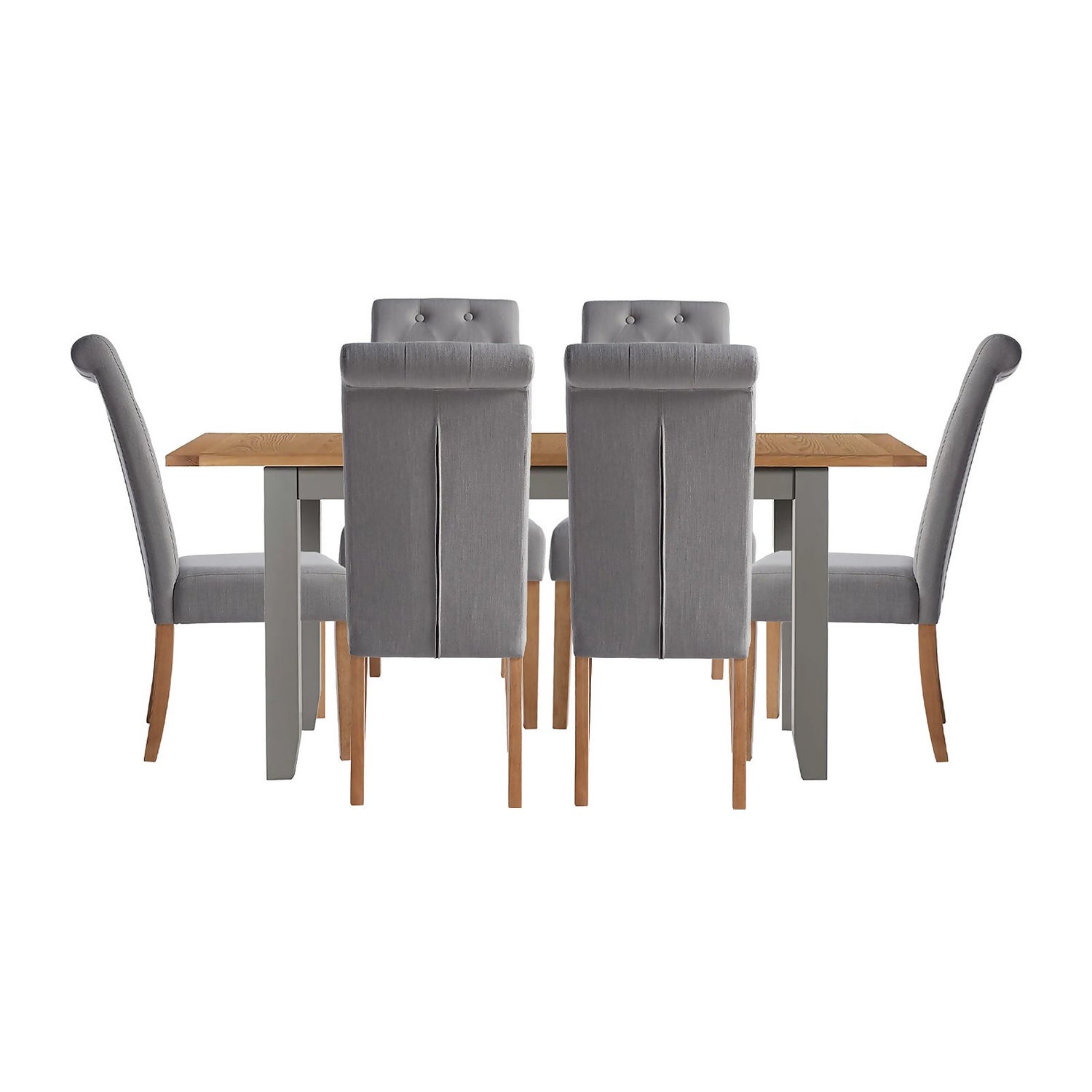 Grey table sales and chairs homebase