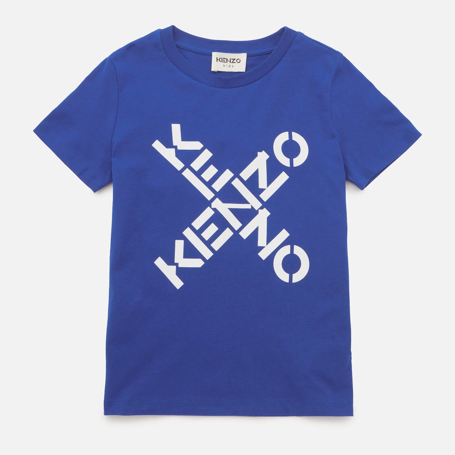 KENZO Boys' Sport Logo T-Shirt - Blue - 4 Years