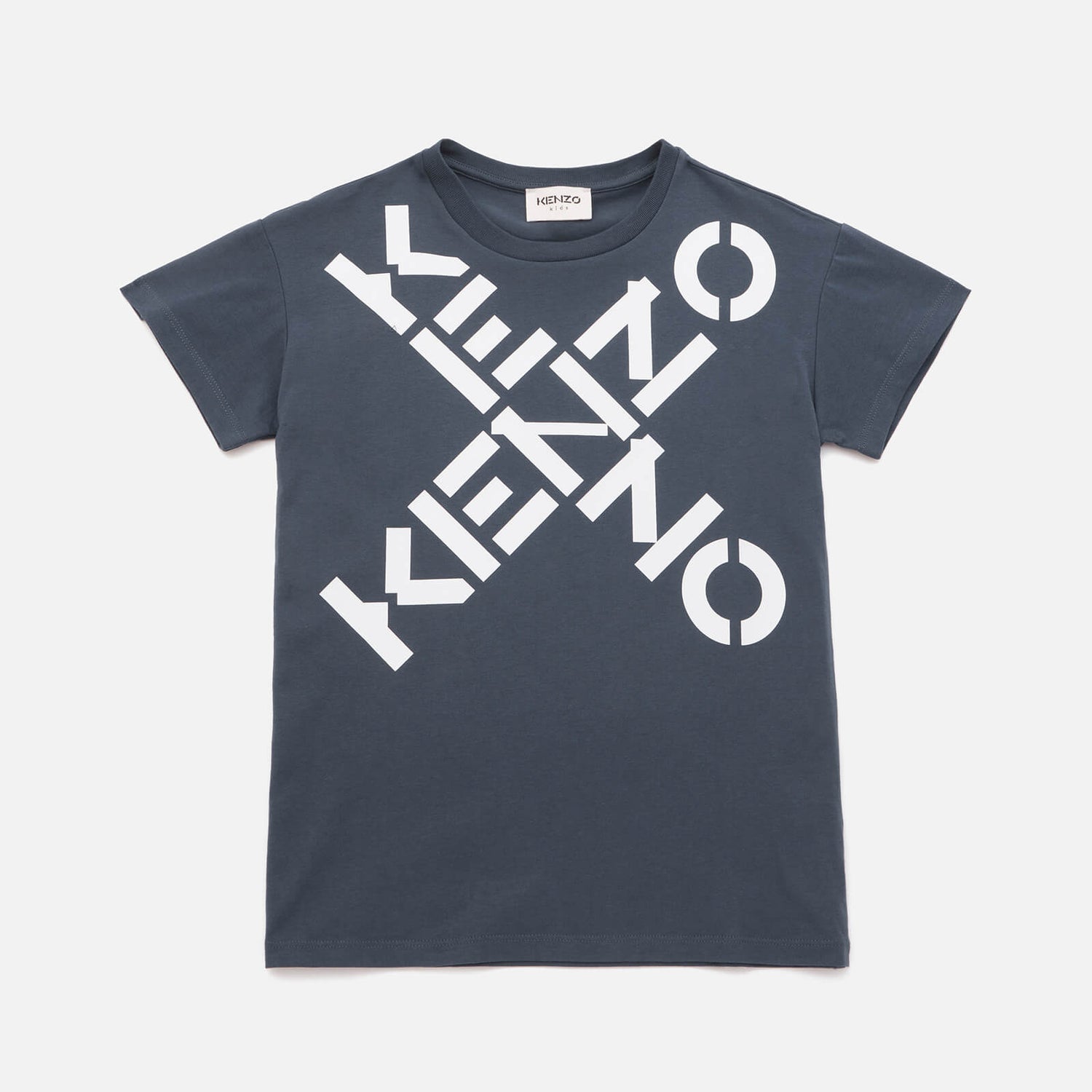 KENZO Boys' Logo T-Shirt - Charcoal Grey - 4 Years