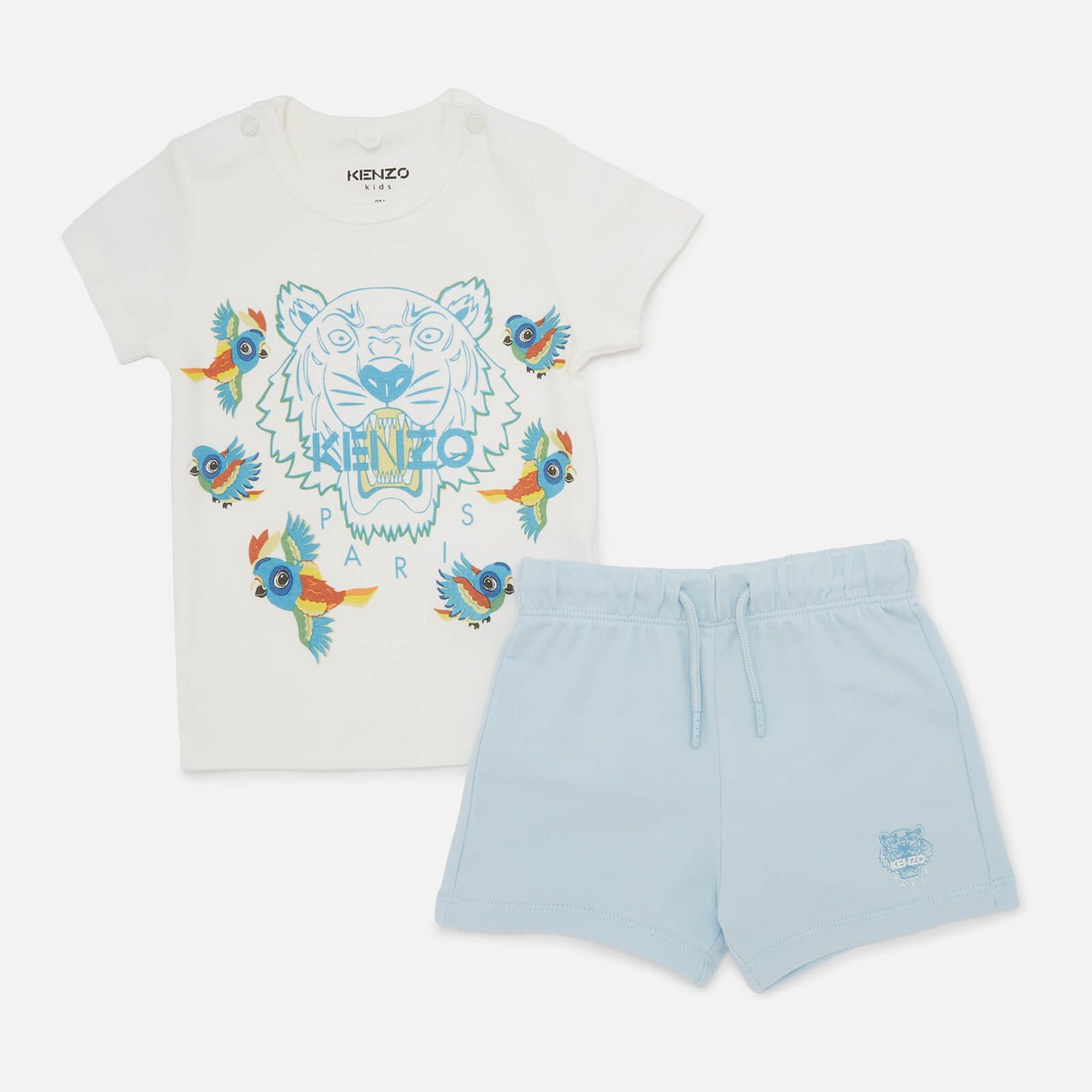 KENZO Babys' T-shirt and Shorts Set - Pale Blue - 12 Months