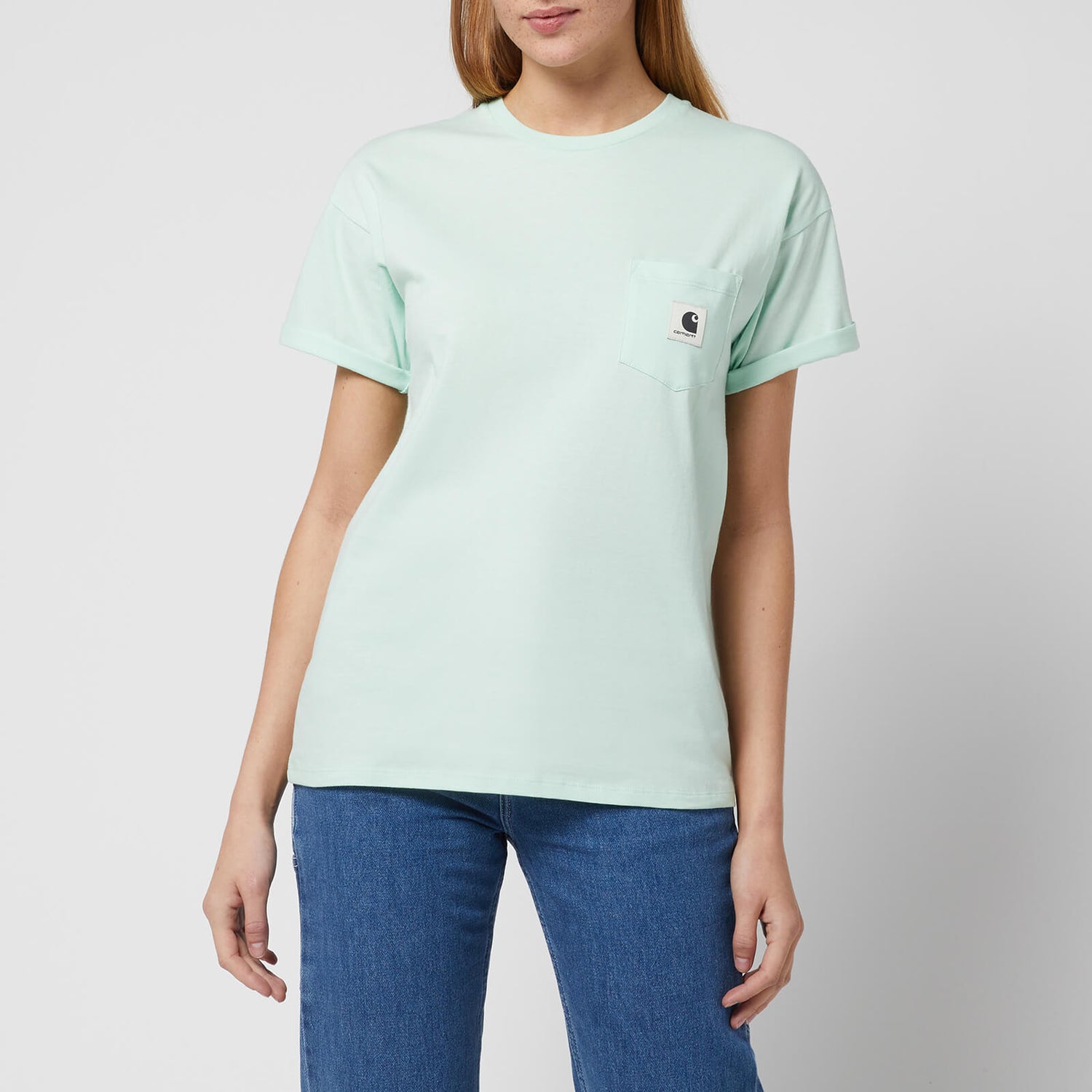 Carhartt WIP Women's S/S Pocket T-Shirt - Pale Spearmint - XS
