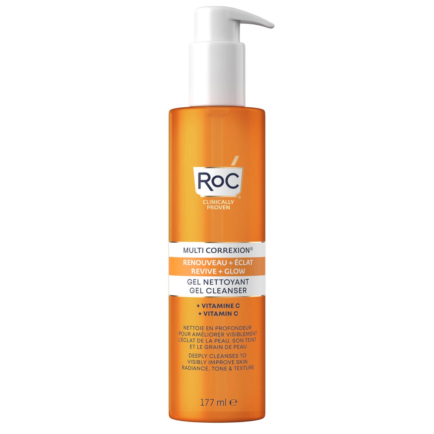 Gel nettoyant renouveau + éclat multi correxion RoC 177 ml