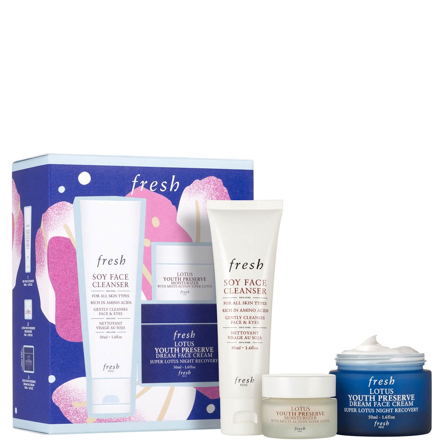 Fresh Lotus Day and Night Skincare Gift Set
