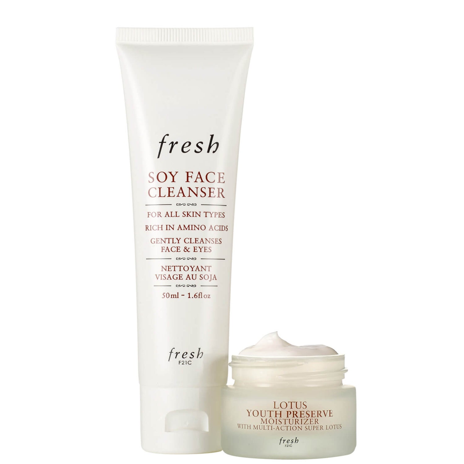 Coffret cadeau duo nettoyant et hydratant Fresh