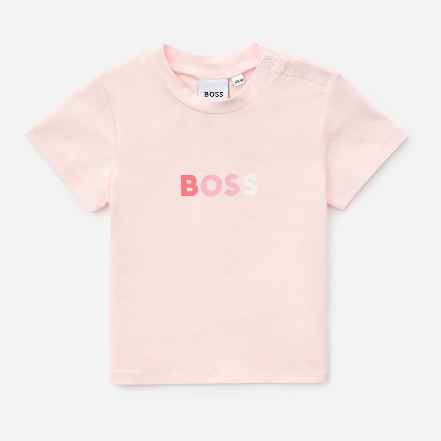 Hugo Boss Girls' Logo BOSS T-Shirt - Pale Pink - 6 Months