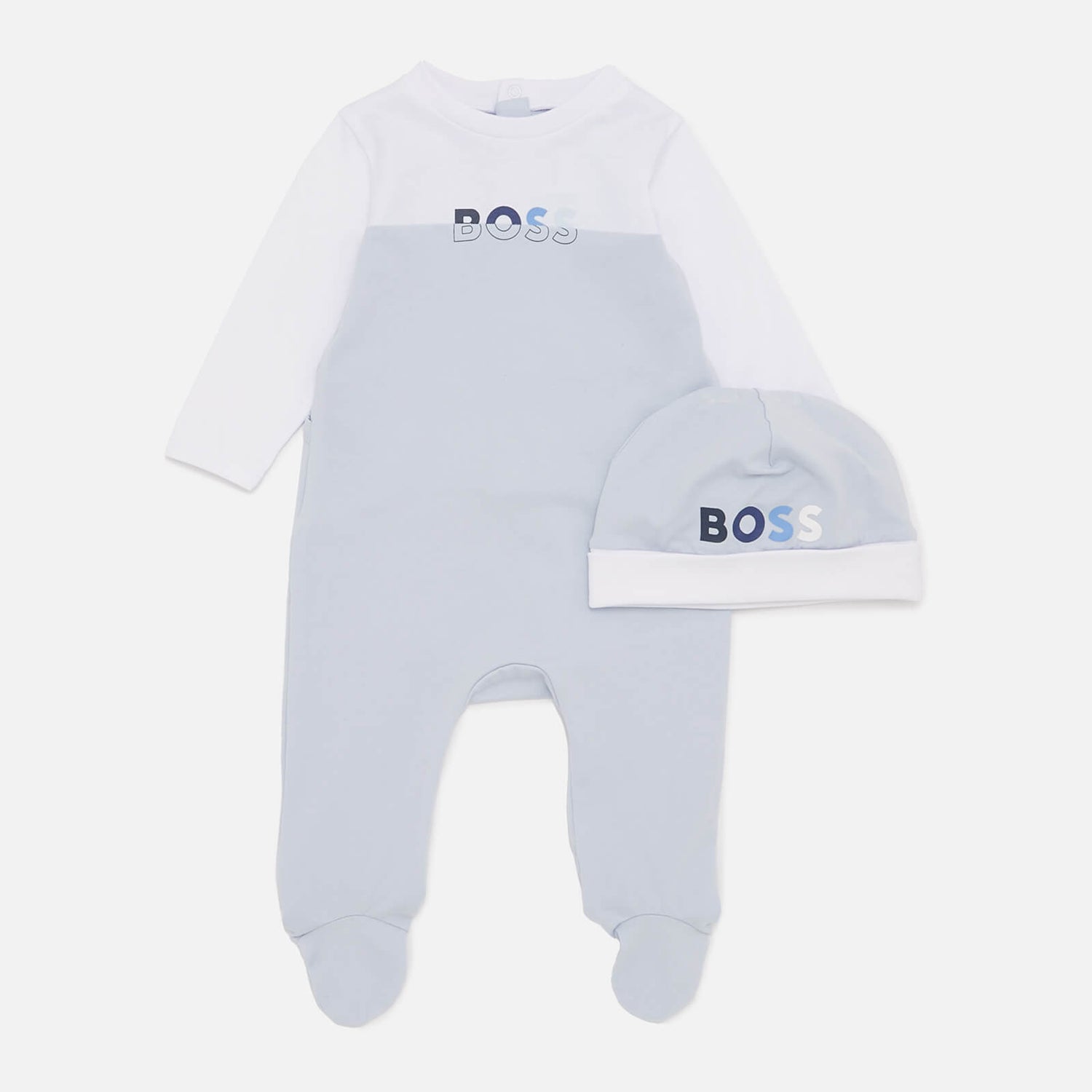 Hugo Boss Boys' Pyjama and Hat Set - Pale Blue