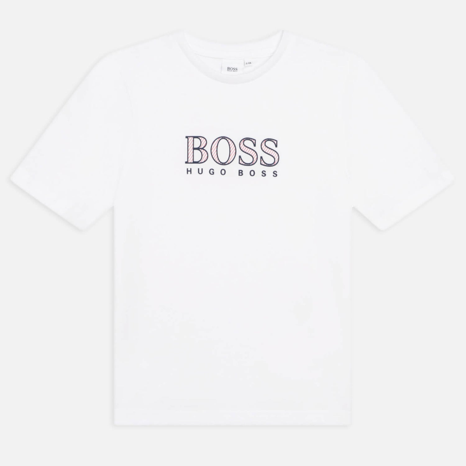 Hugo Boss Boys' Outline Short Sleeve T-Shirt - White - 4 Years