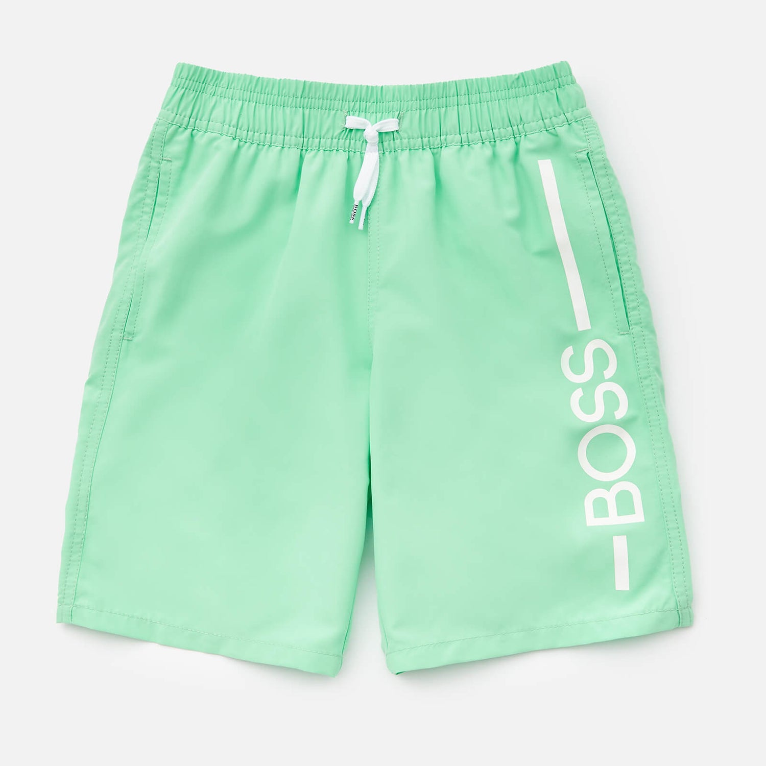 Hugo Boss Boys' Logo Swim Shorts - Green