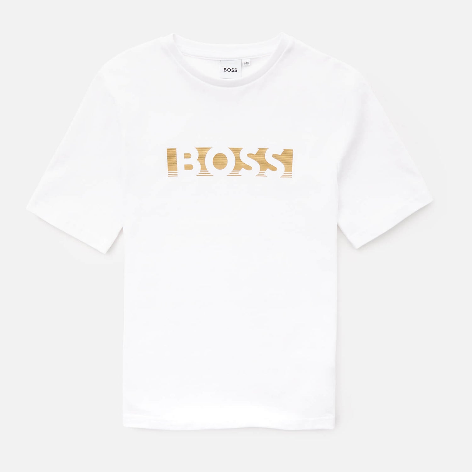 Hugo Boss Boys' Short Sleeve Metallic T-Shirt - White - 6 Years