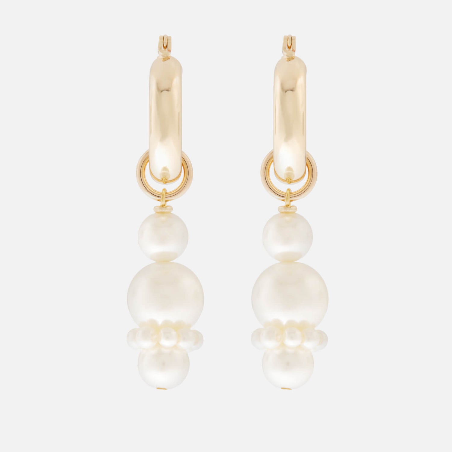 Shrimps Women's Ray Pearl Drop Earrings - Cream