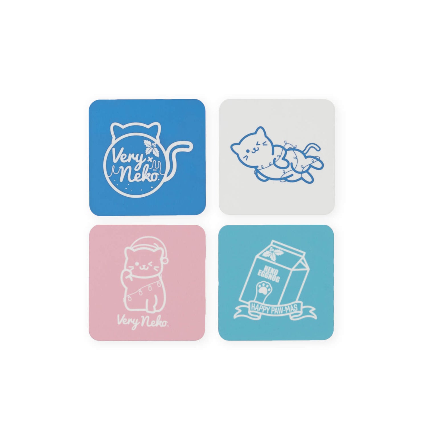 Christmas Neko Coaster Set