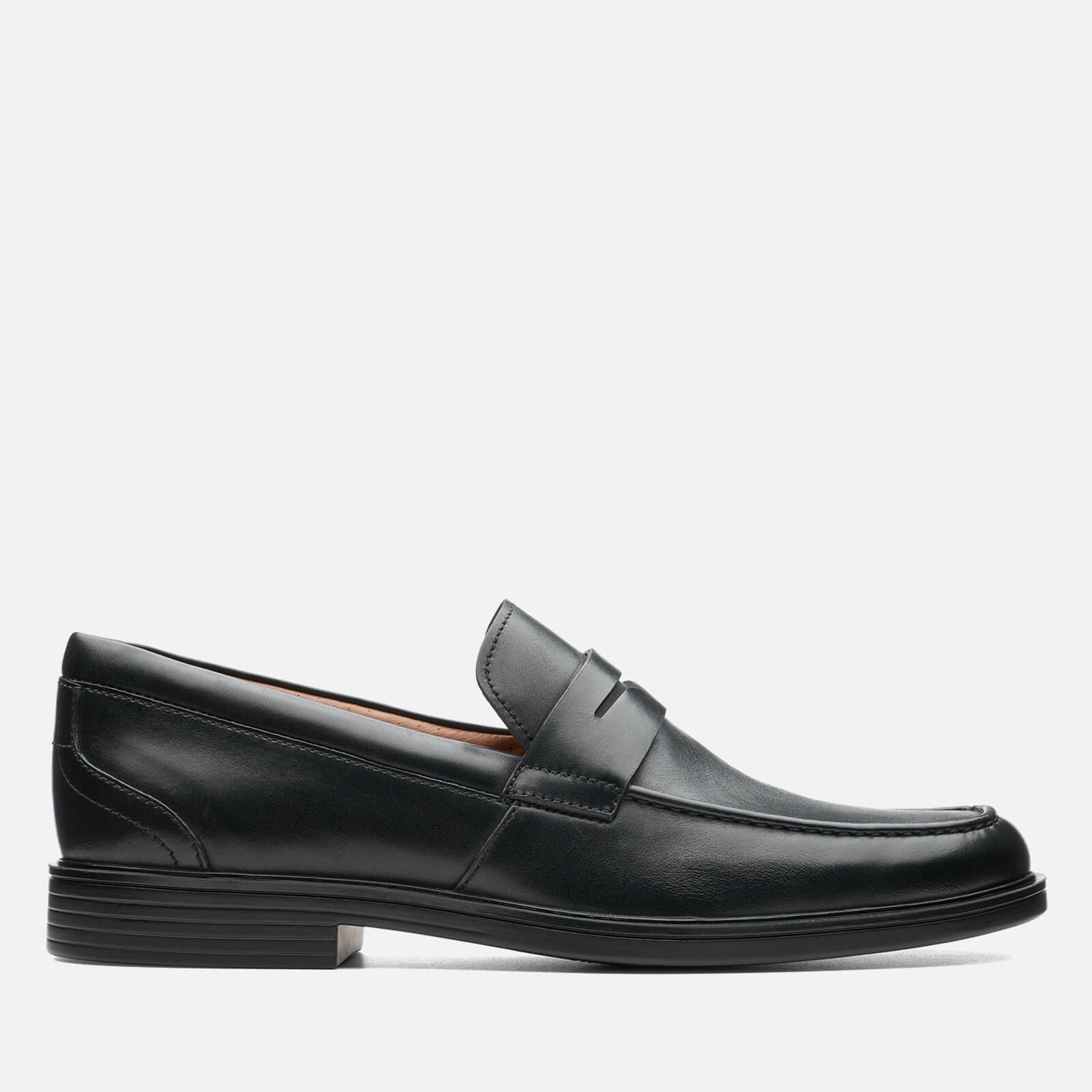 Clarks Men's Un Aldric Step Leather Loafers - Black