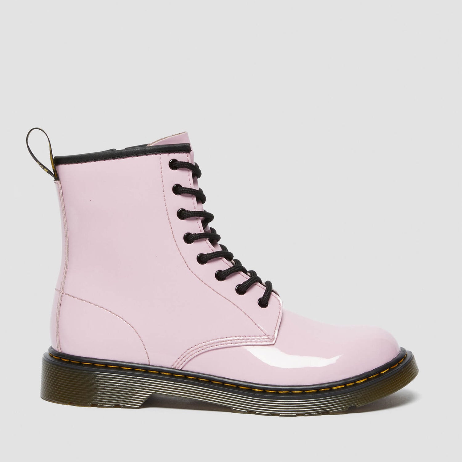 Dr. Martens Youth 1460 Patent Lamper Boots - Pale Pink - UK 4 Kids