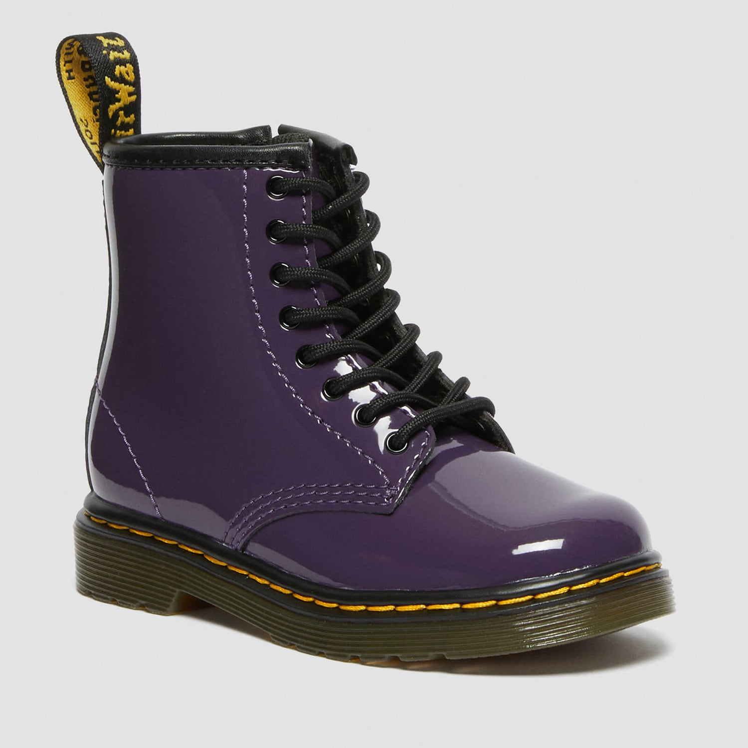 Dr Martens Toddlers' 1460 T Patent Lamper Boots - Blackcurrant - UK 5.5 Toddler