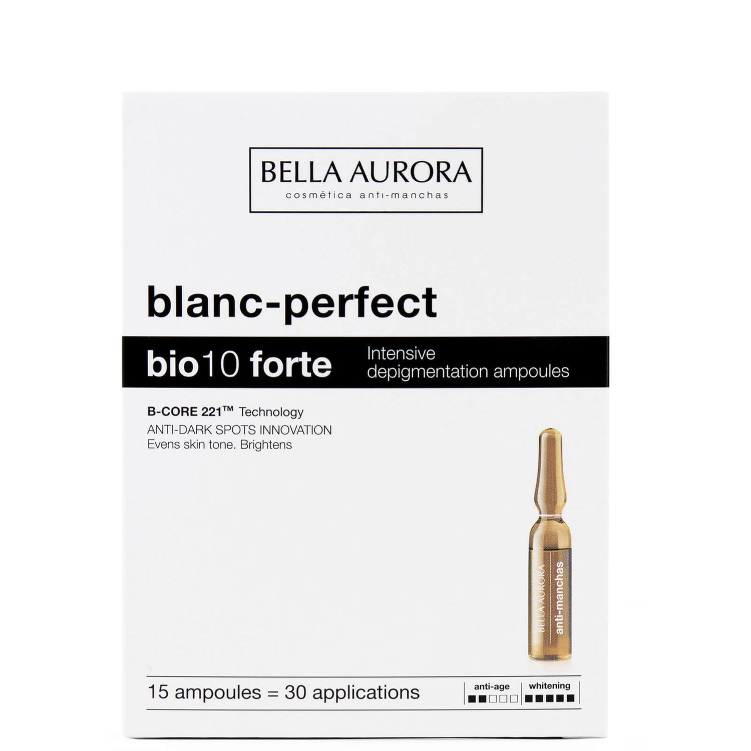 Bella Aurora Bio10 Forte Intensive Anti-Dark Spot Treatment Ampoules 30ml