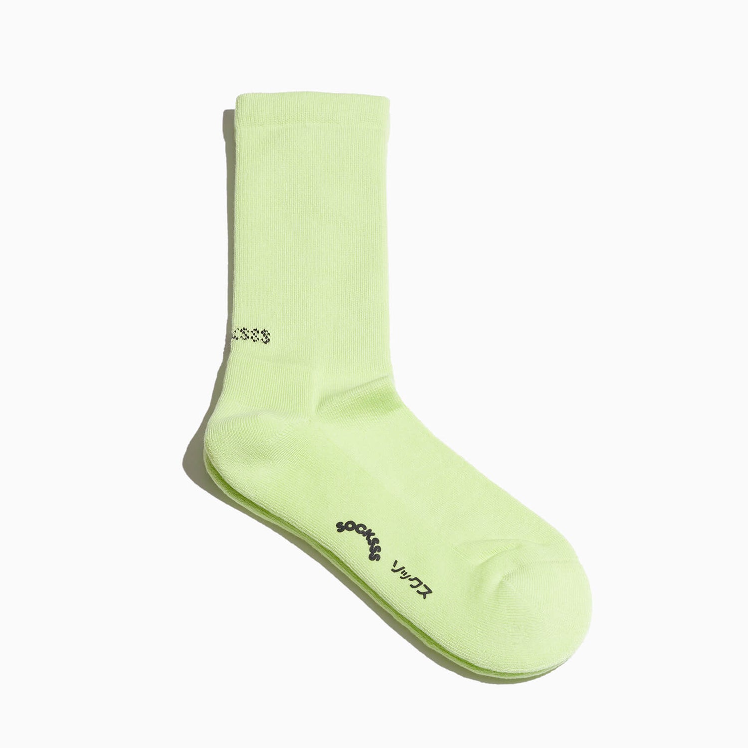 SOCKSSS Men's Tennis Solid Socks - Sour Apple - EU 41-46/UK 7-11