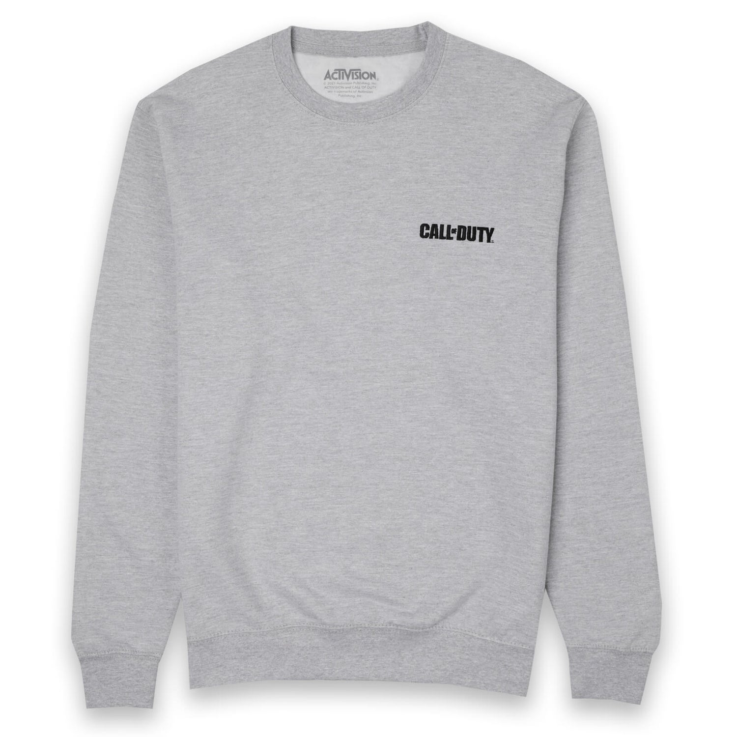 Call Of Duty Logo Embroidered Unisex Sweatshirt - Grey
