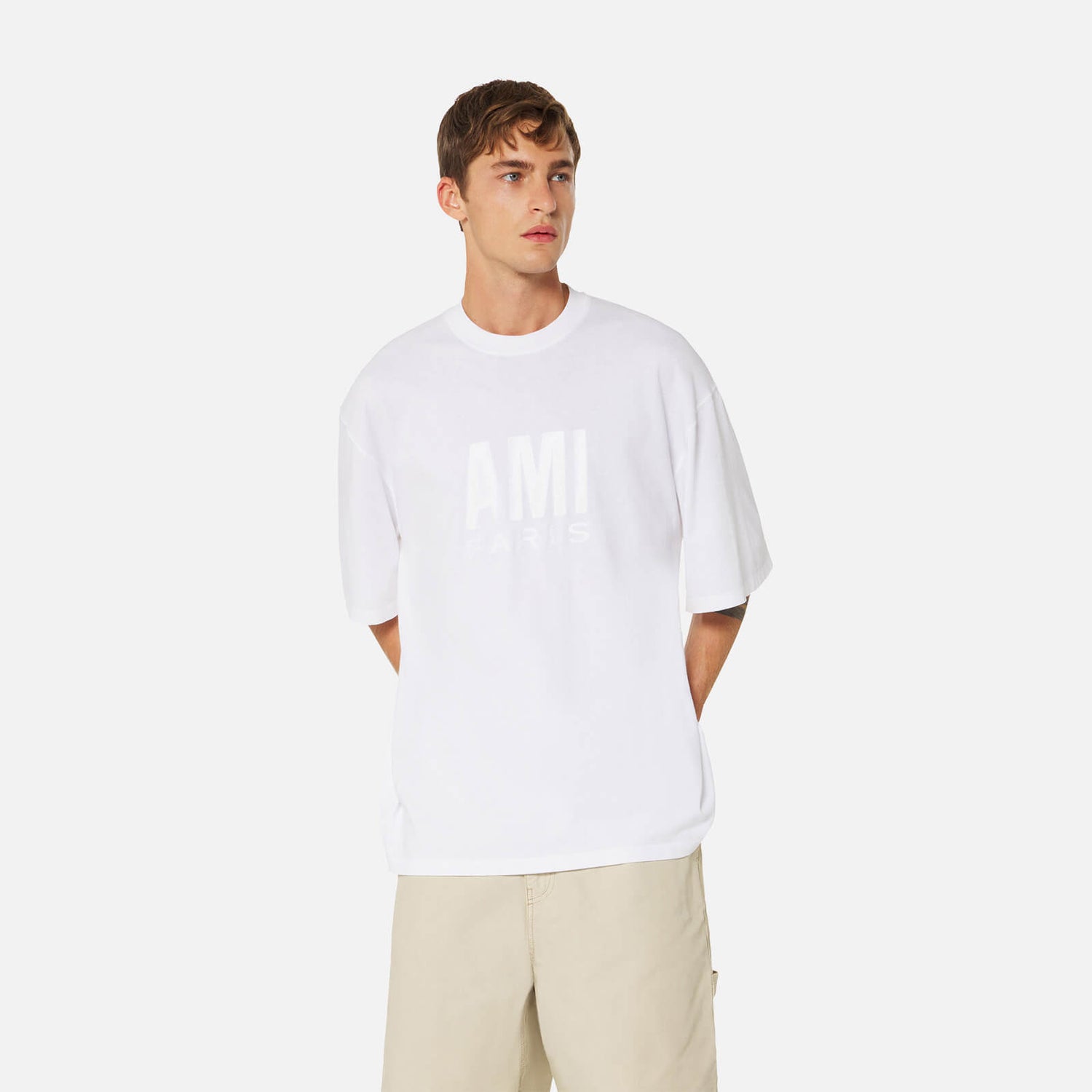 AMI Men's Paris T-Shirt - White - S