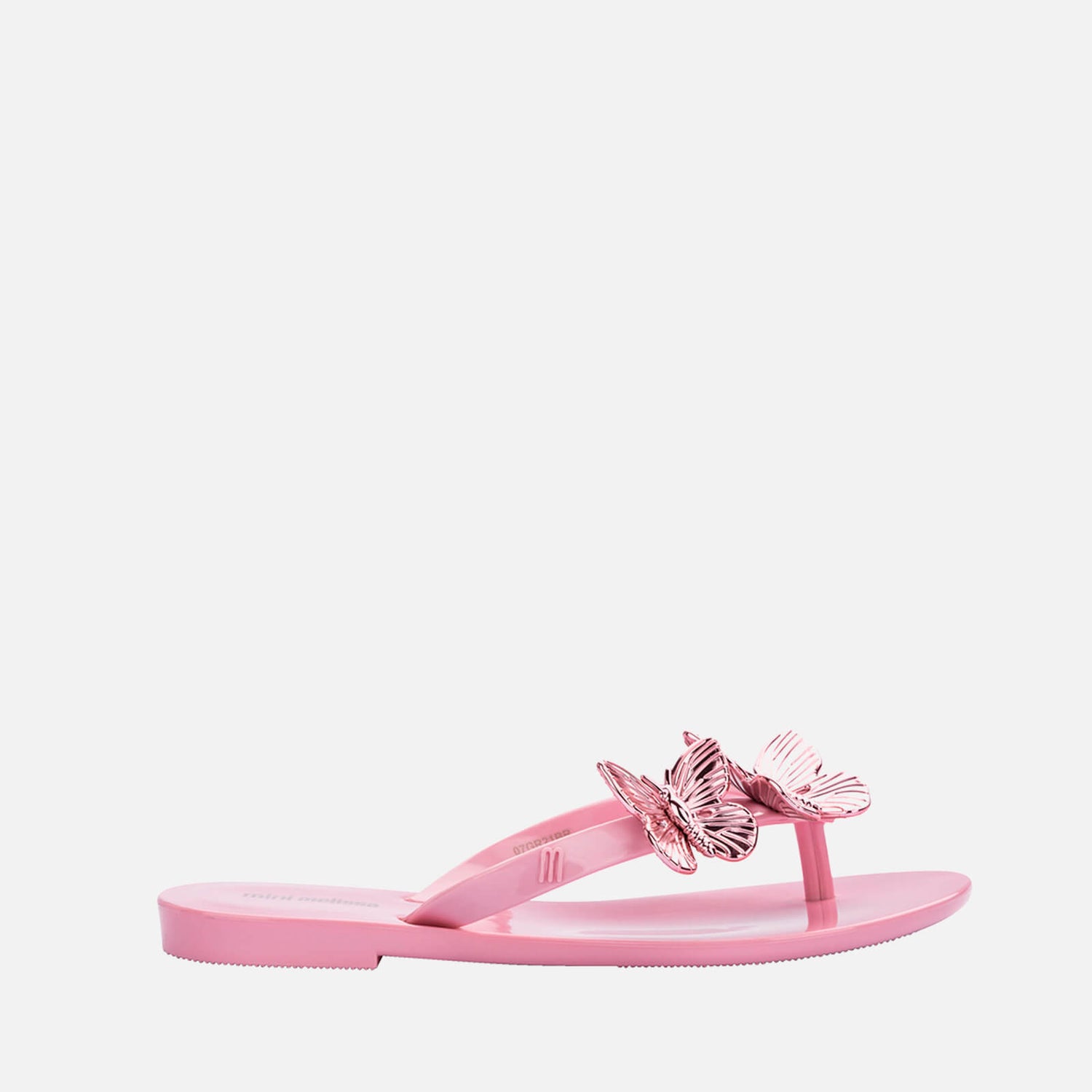 Mini Melissa Girls Harmonic Butterfly Flip Flops Pink TheHut