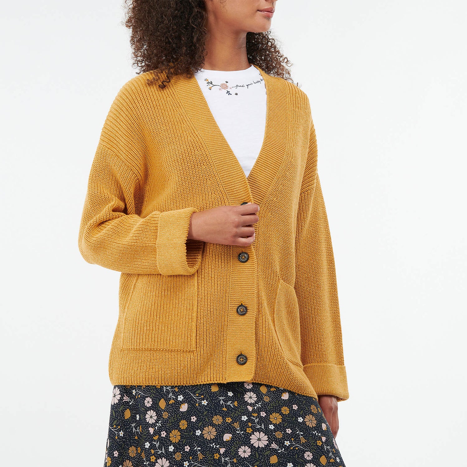 Barbour Women's Ferryside Knit Cardigan - Mustard - UK 8