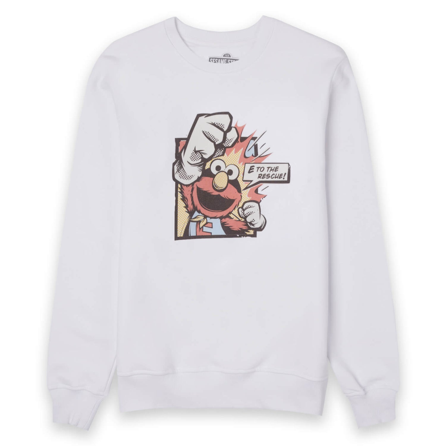Sesame Street E To The Rescue Sweatshirt - White