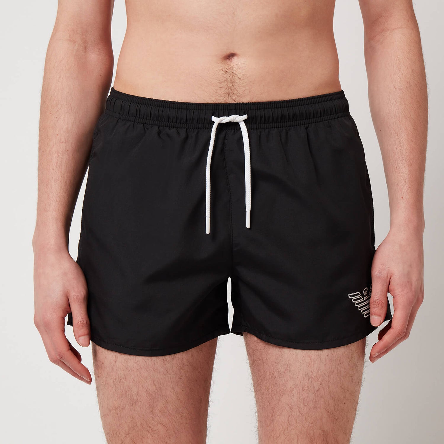 Emporio Armani Men's Logo Swim Shorts - Black - IT 48/M
