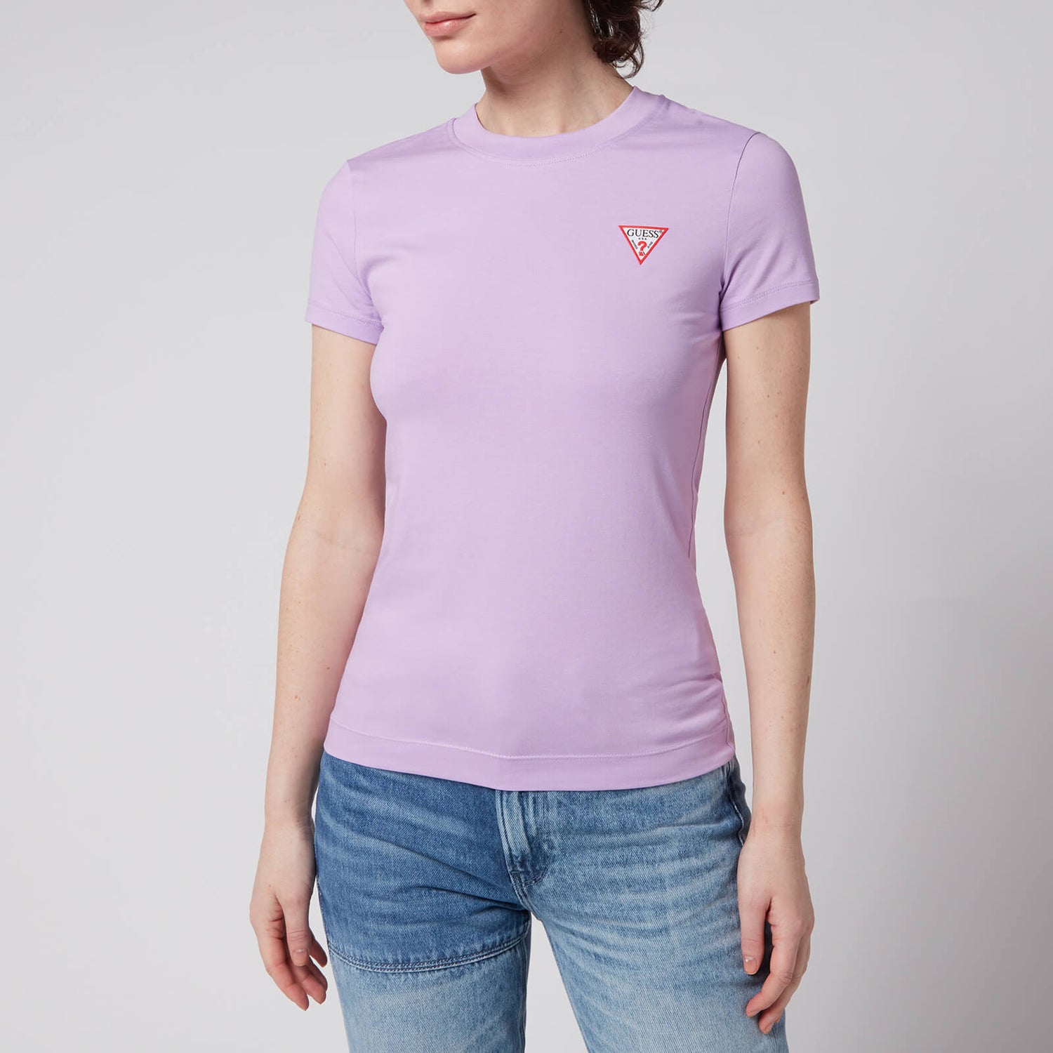 Guess Women's Mini Triangle T-Shirt - Fresh Lilac - XS
