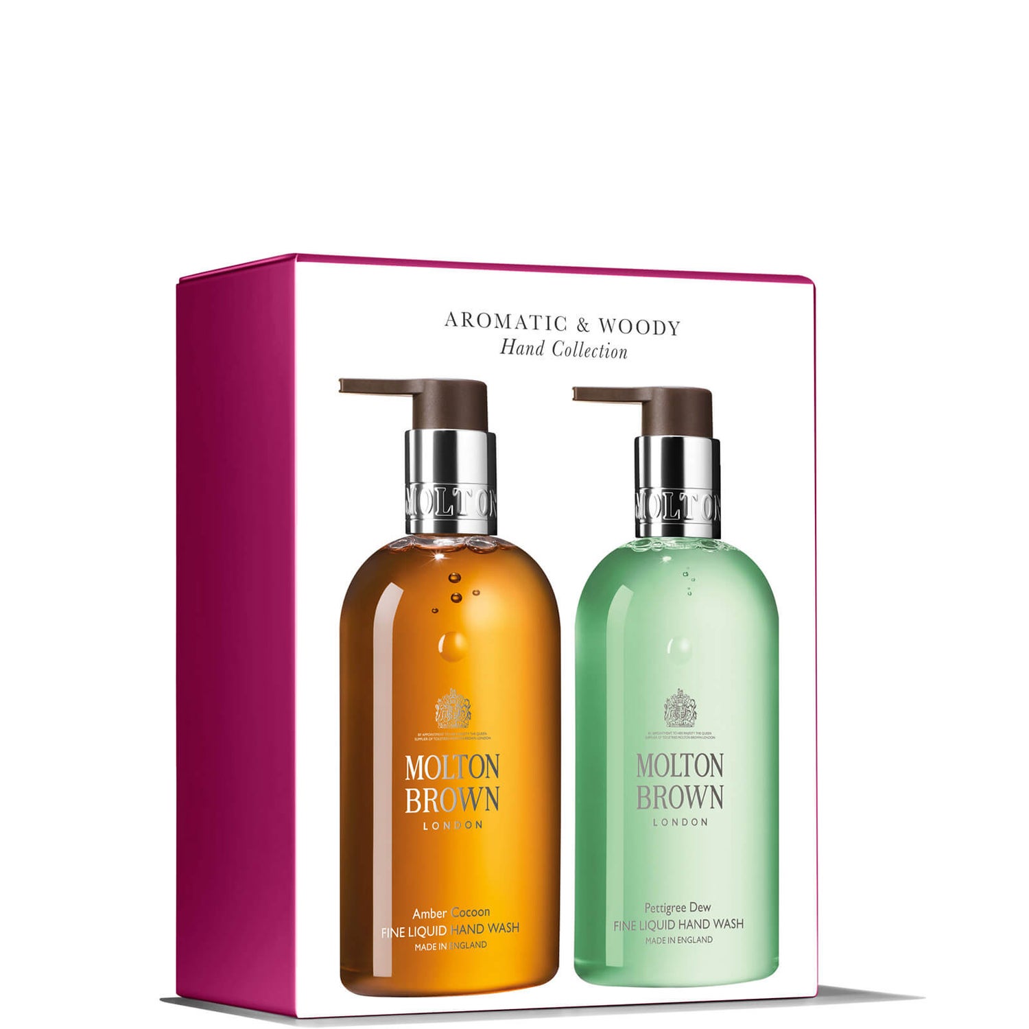 Collection de nettoyants aromatiques et boisés pour les mains Molton Brown