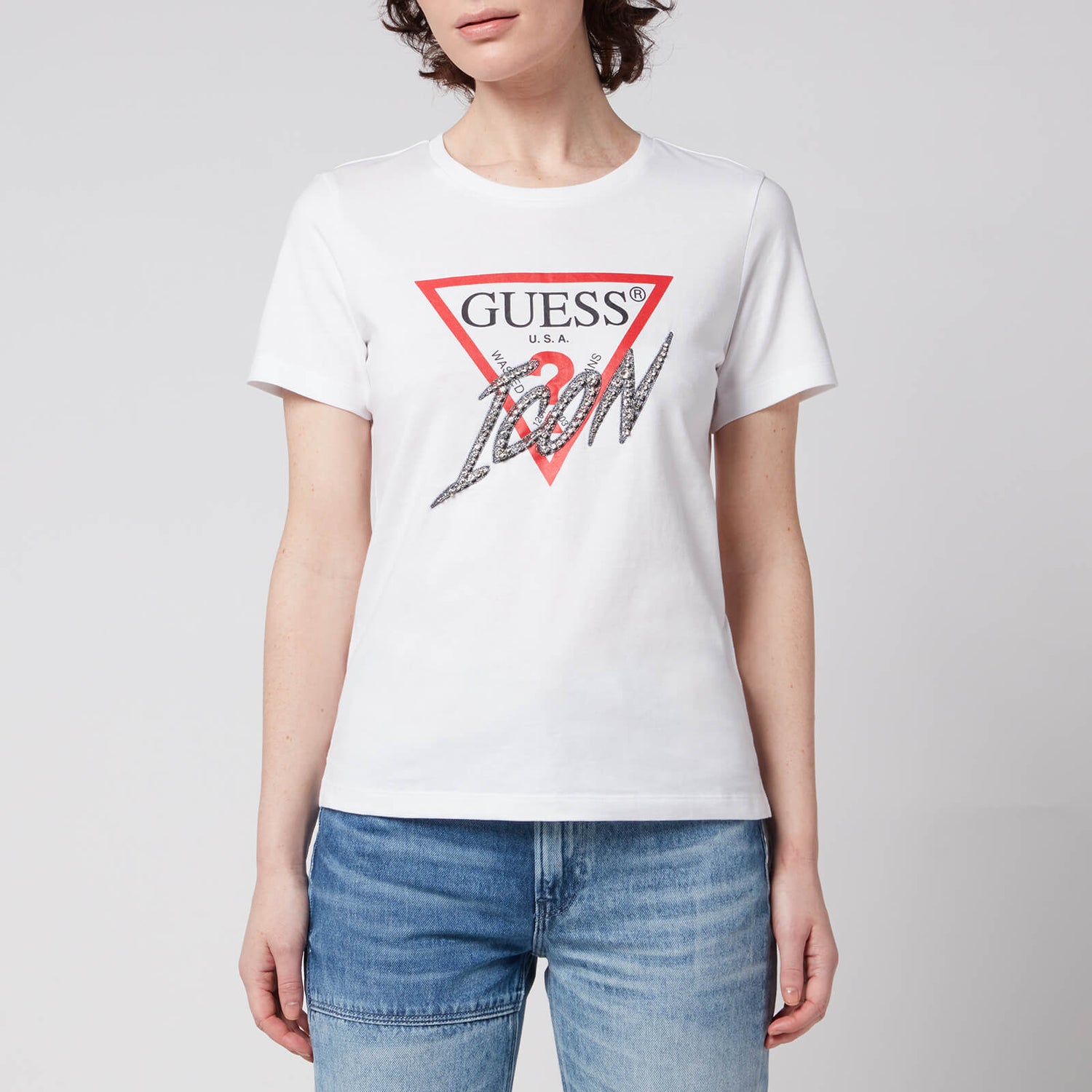 Guess Women's Icon T-Shirt - Pure White - XS