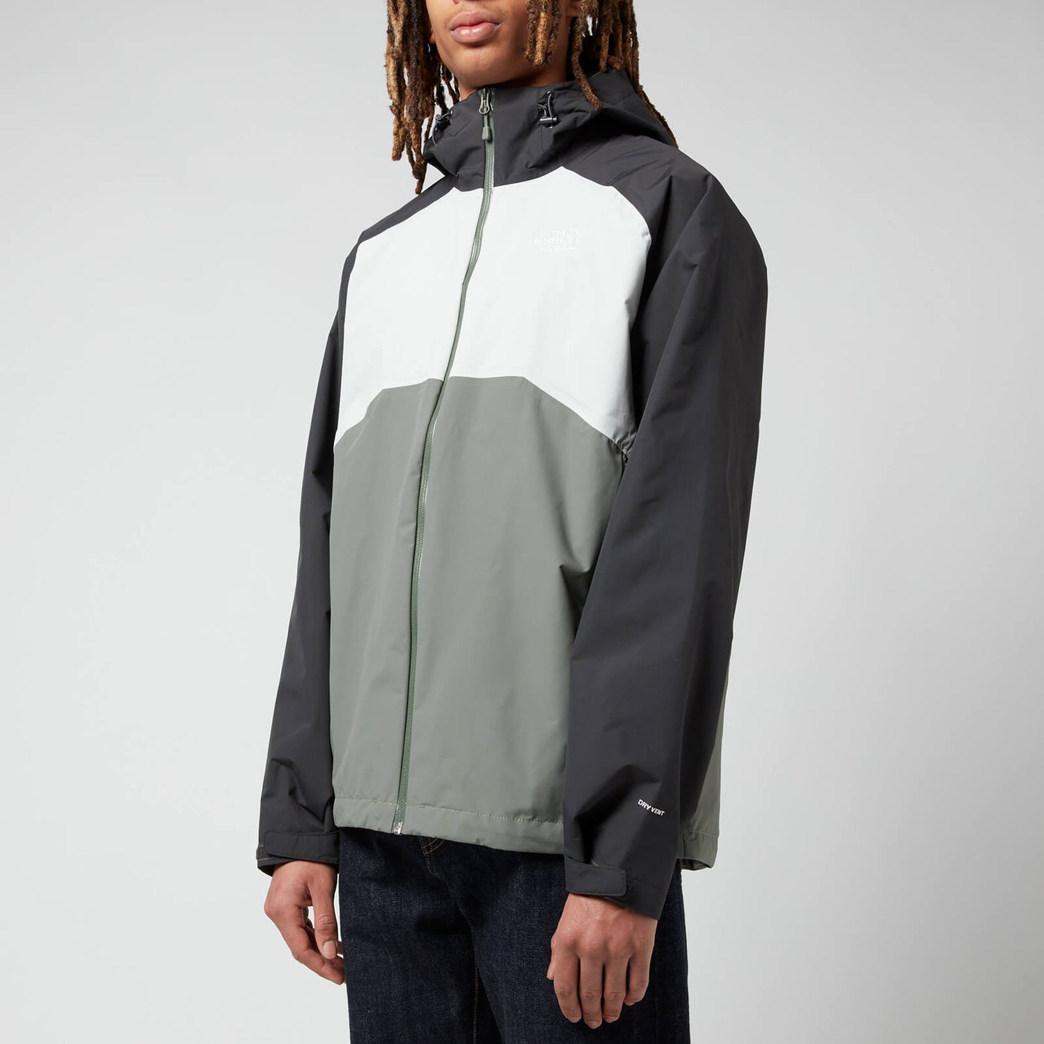 The North Face Men's Stratos Jacket - Green/White/Black - S