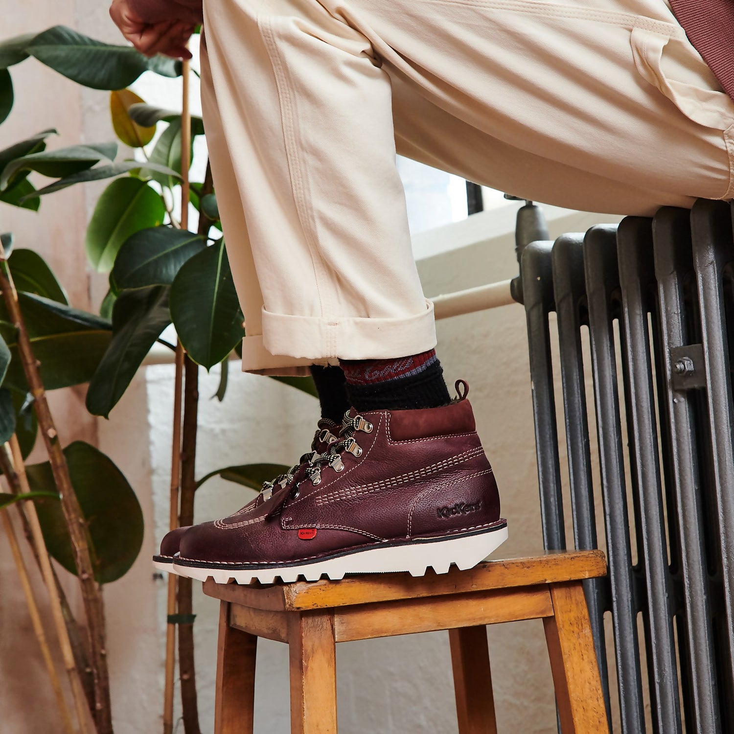 Men s Kick Hi Winterised Burgandy 6