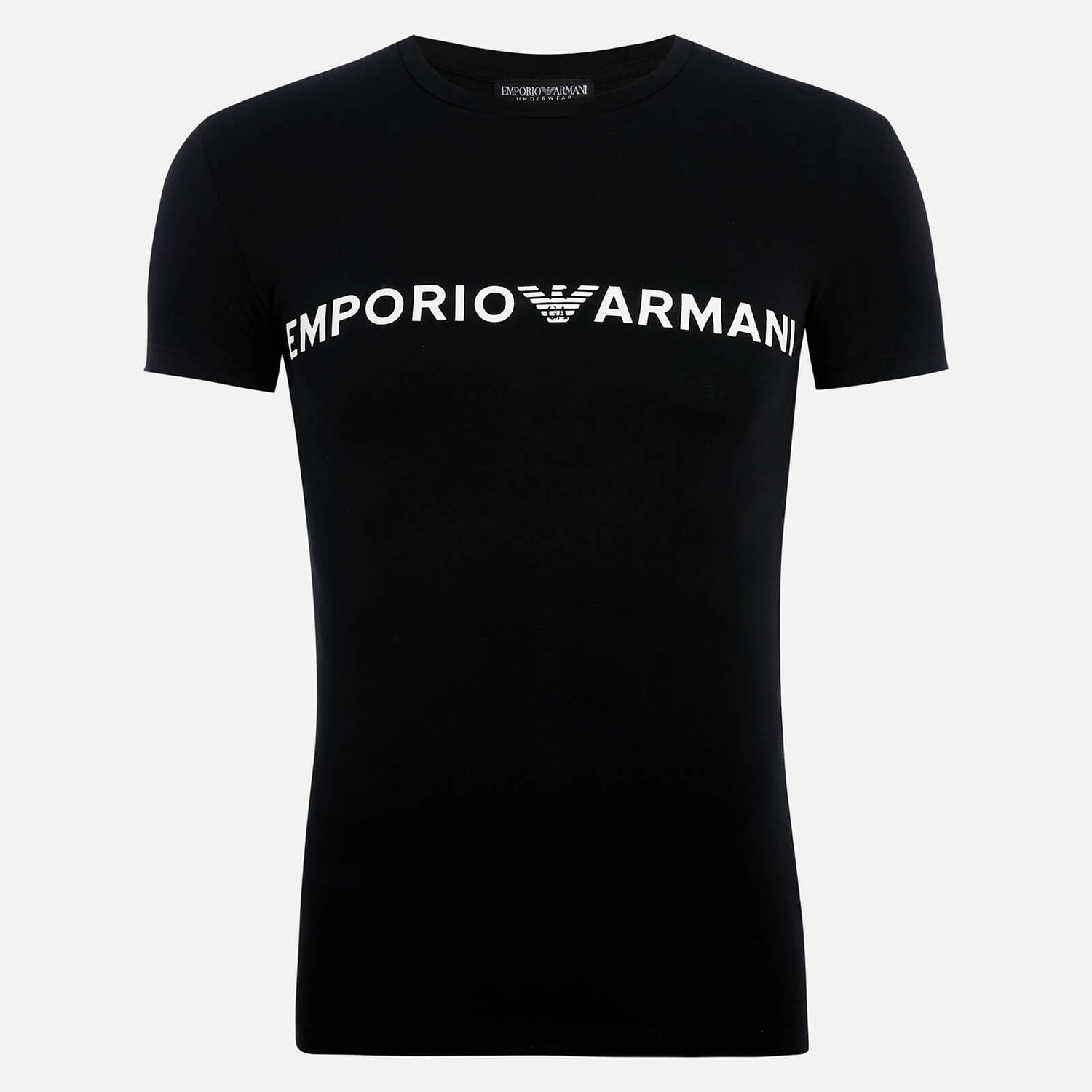 Emporio Armani Men's Megalogo T-Shirt and Trunks - Black - S