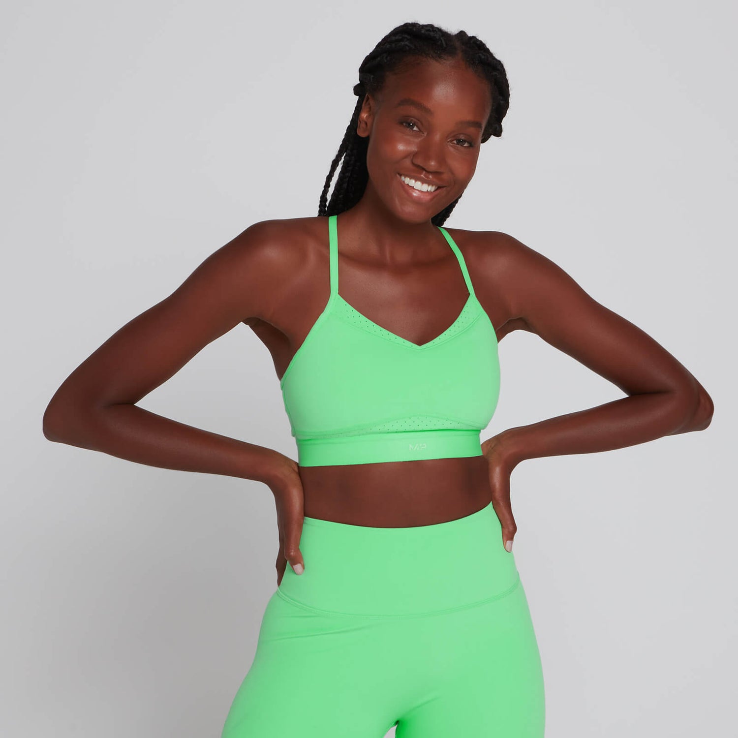 MP Power Ultra Strappy Sports Bra til kvinder – Spring Bud - XL