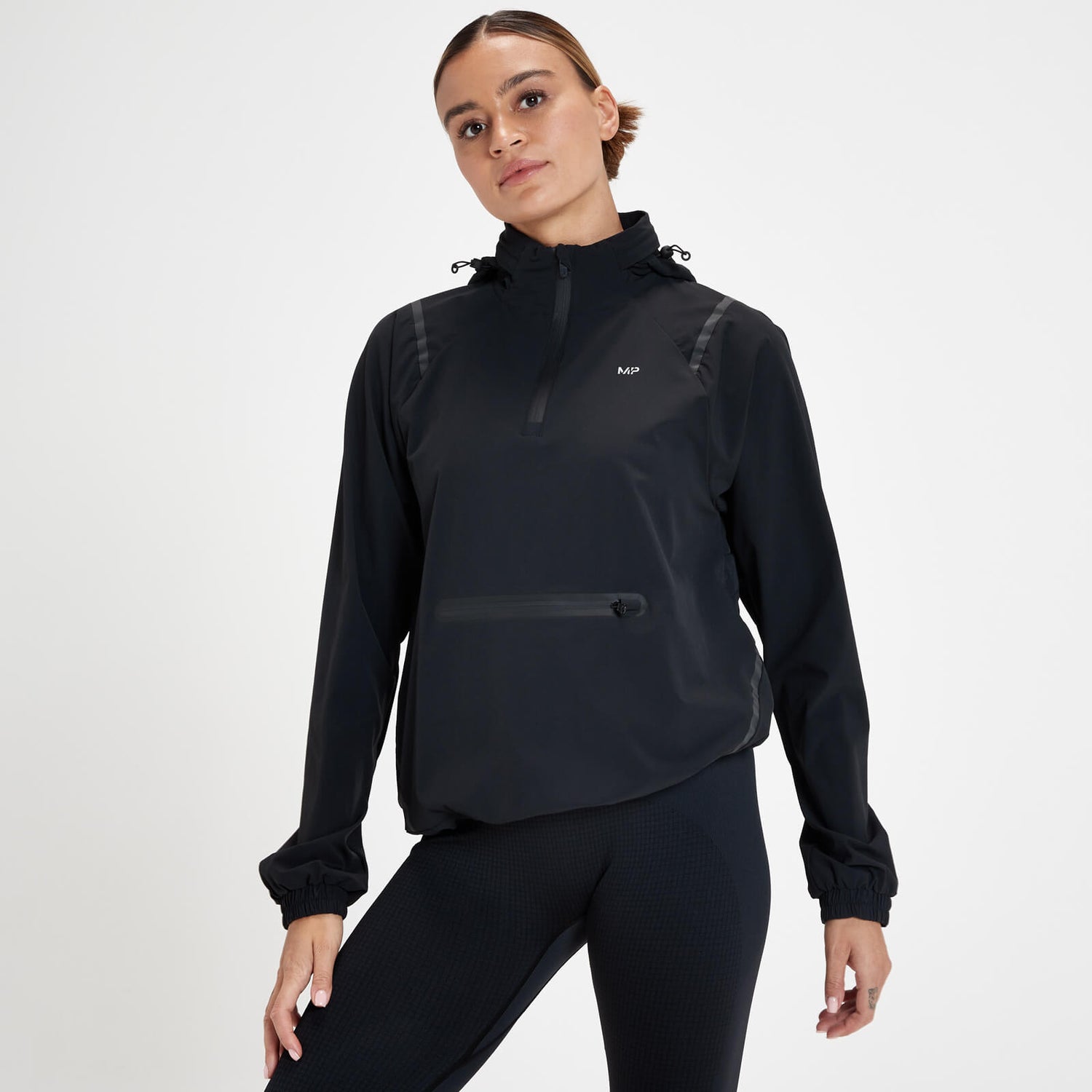 Chaqueta para correr compresible Velocity Ultra para mujer de MP - Negro