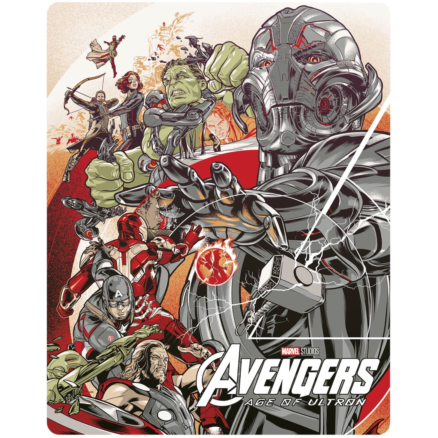 Marvel Studio's Avengers Age of Ultron - Mondo #53 Zavvi Exclusive 4K Ultra HD Steelbook (Includes Blu-ray)