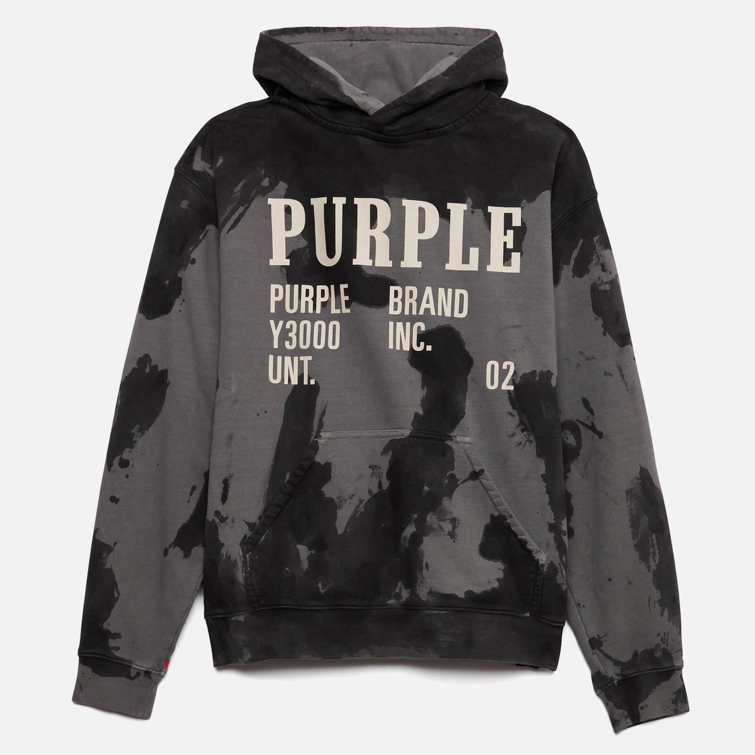 Purple Brand Men's Bleached Monument Hoodie - Black - S