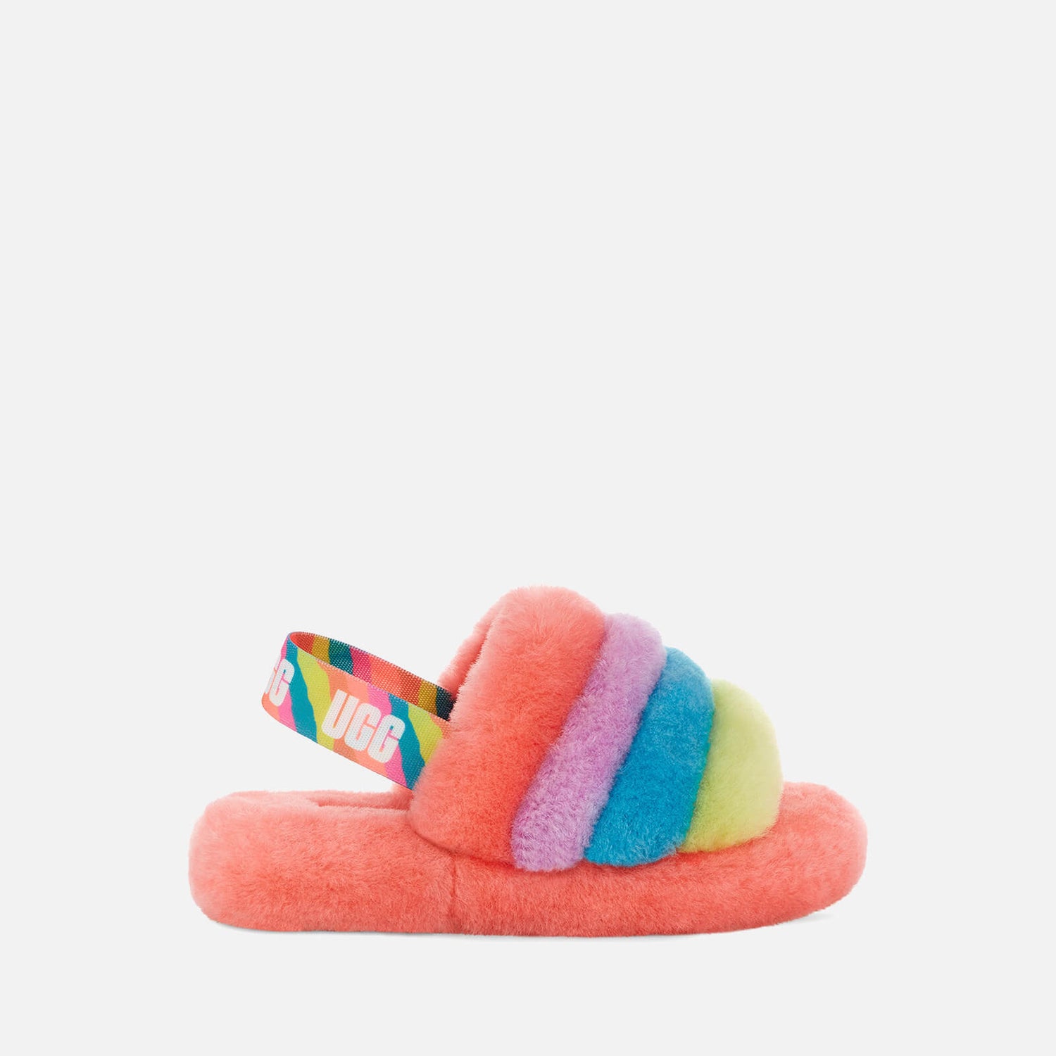 UGG Kids' Fluff Yeah Slide Slippers - Peach Bliss
