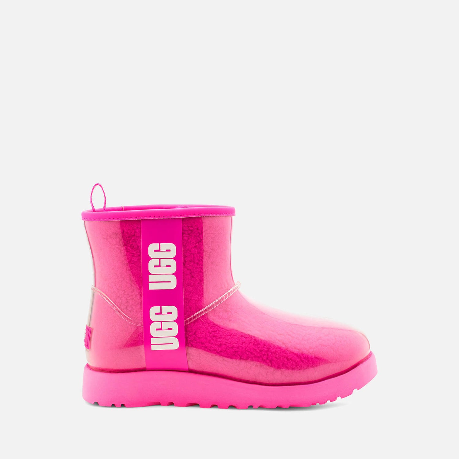 UGG Kids' Classic Clear Mini Waterproof Boots II - Taffy Pink - UK 13 Kids