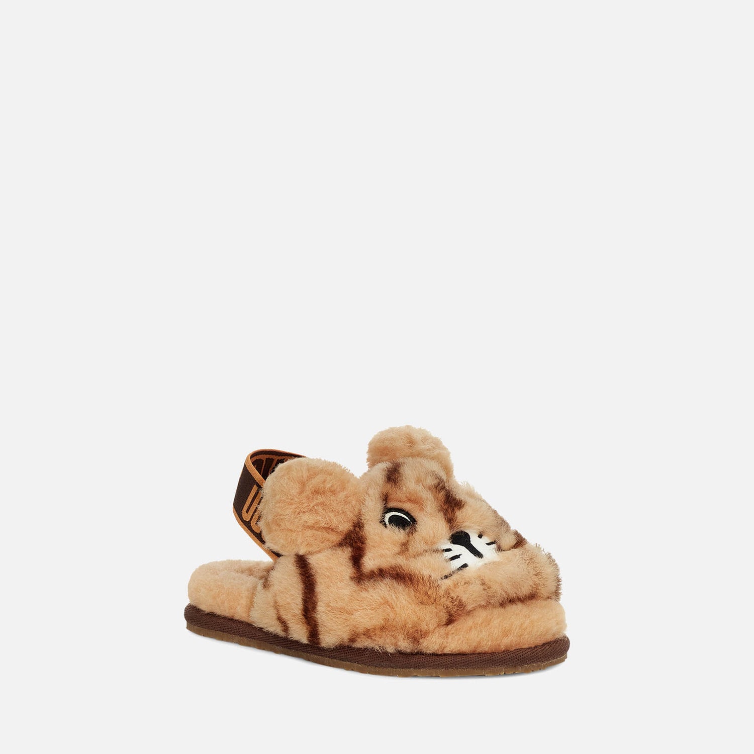 UGG Toddlers' Fluff Yeah Slide Tiger Stuffie Slippers - Daisy/Dark Earth