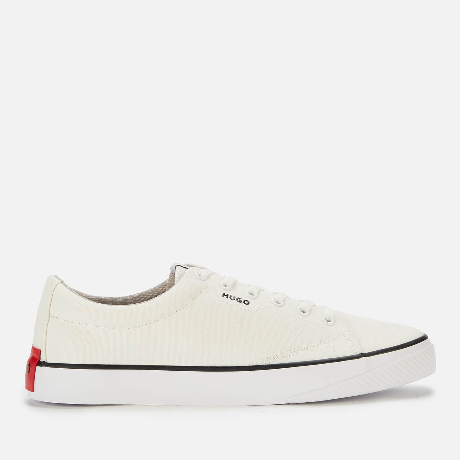 HUGO Men's Dyer Canvas Low Top Trainers - White - UK 7