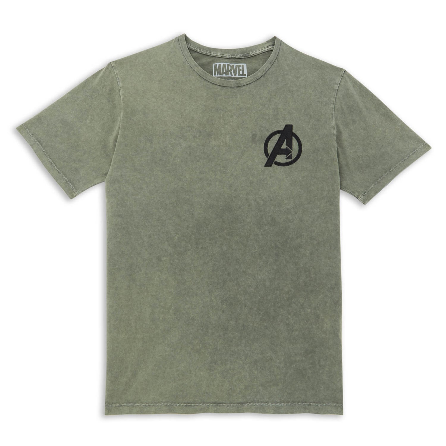 Avengers Logo Unisex T-Shirt - Khaki Acid Wash